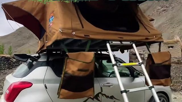 2025上海房车展：帐篷往车顶一装，观景超棒还特方便实用，露营一下子就高大上了！