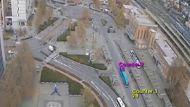 交通流量监控摄像头加油站服务区车辆计数器