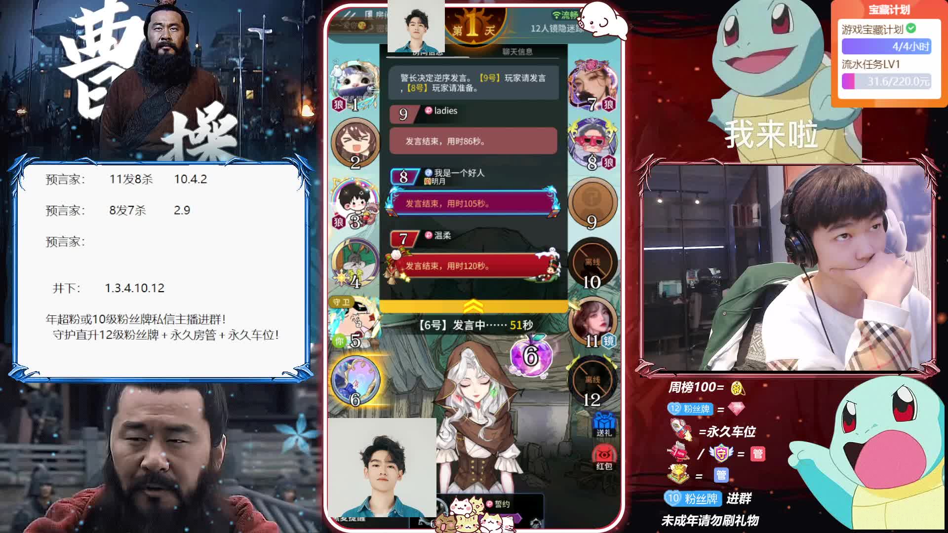 曹贼：国服守卫站错边投对狼5.5分？人性游戏{上}