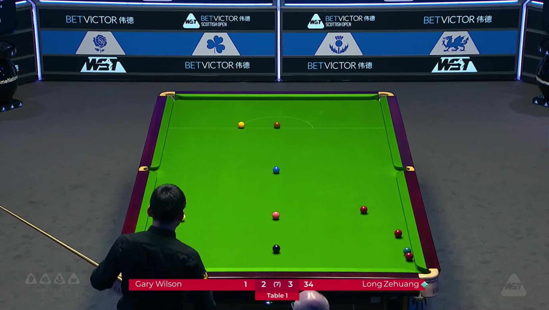 正播斯诺克苏格兰公开赛！龙泽煌VS威尔逊，精准远台 刺激翻袋！
