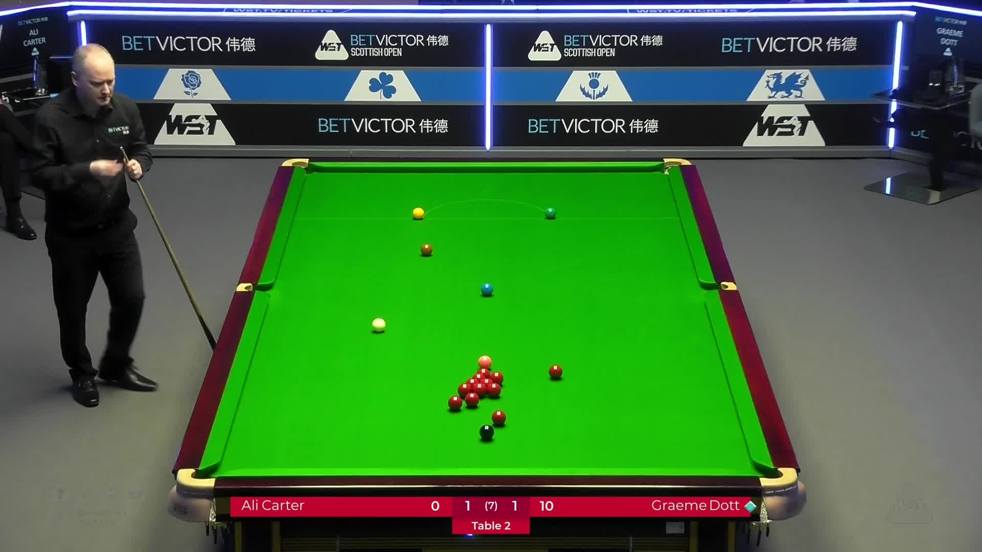 阿里·卡特VS格雷姆·多特2024斯诺克苏格兰公开赛  清流