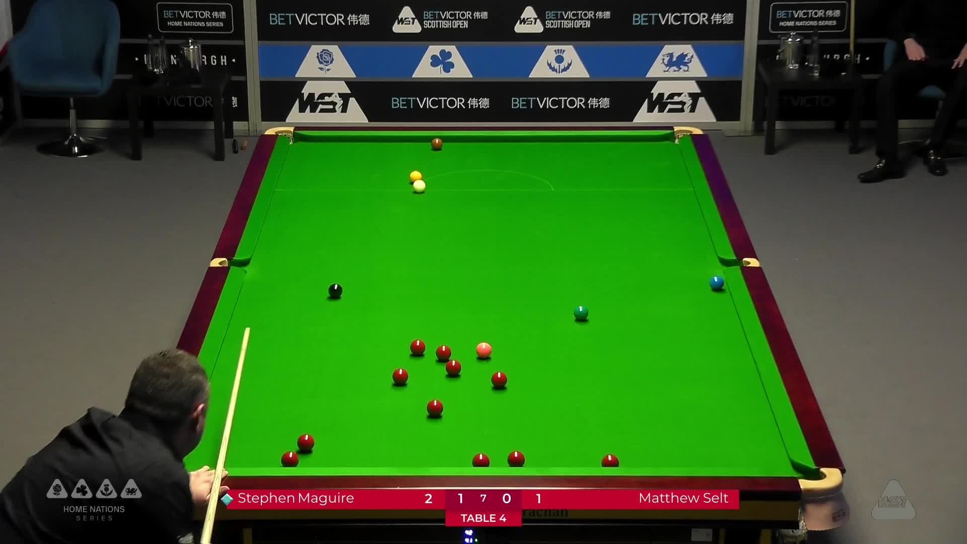 斯蒂芬·马奎尔  VS  马修·塞尔特 2024斯诺克苏格兰公开赛  清流