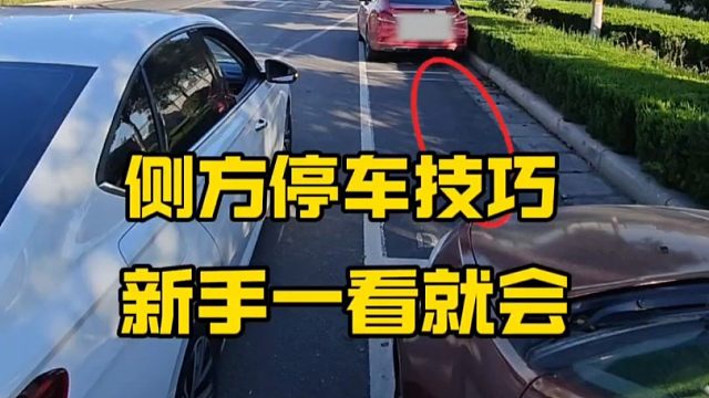 侧方停车，新手一看就会，简单易懂
