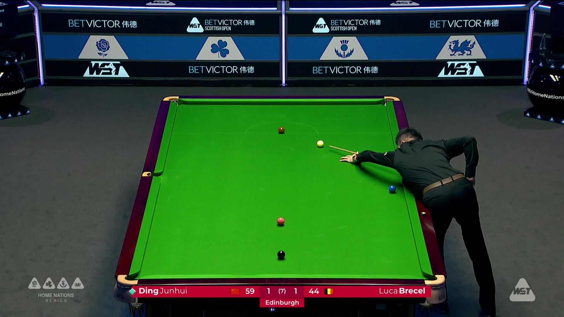 卢卡·布雷切尔VS丁俊晖 2024斯诺克苏格兰公开赛 清流
