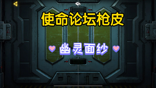 使命论坛才能获得的枪皮之幽灵面纱系列，品质还可以