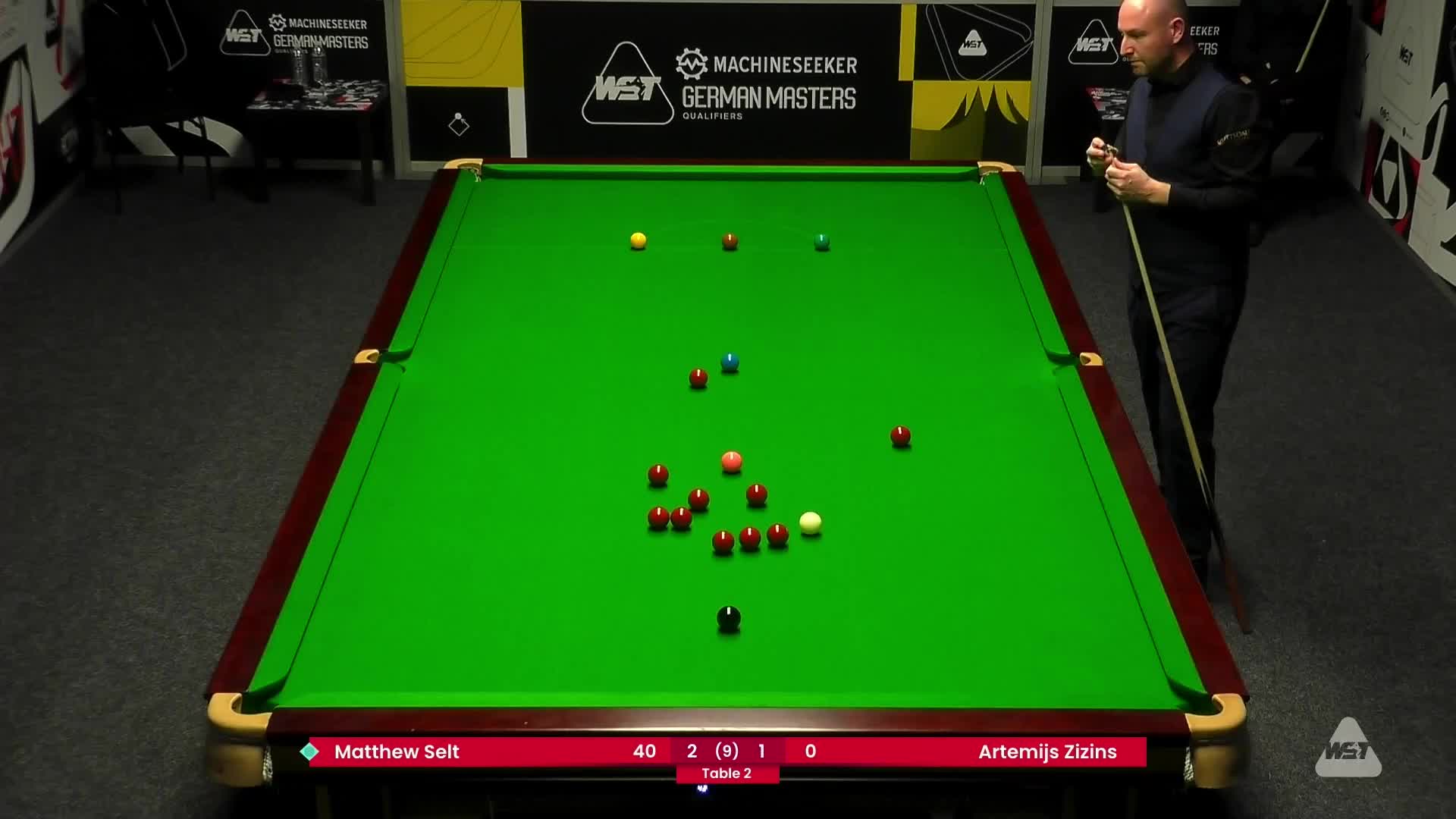 马修·塞尔特VS阿特米吉斯·齐津斯 2025斯诺克德国大师赛资格赛   清流
