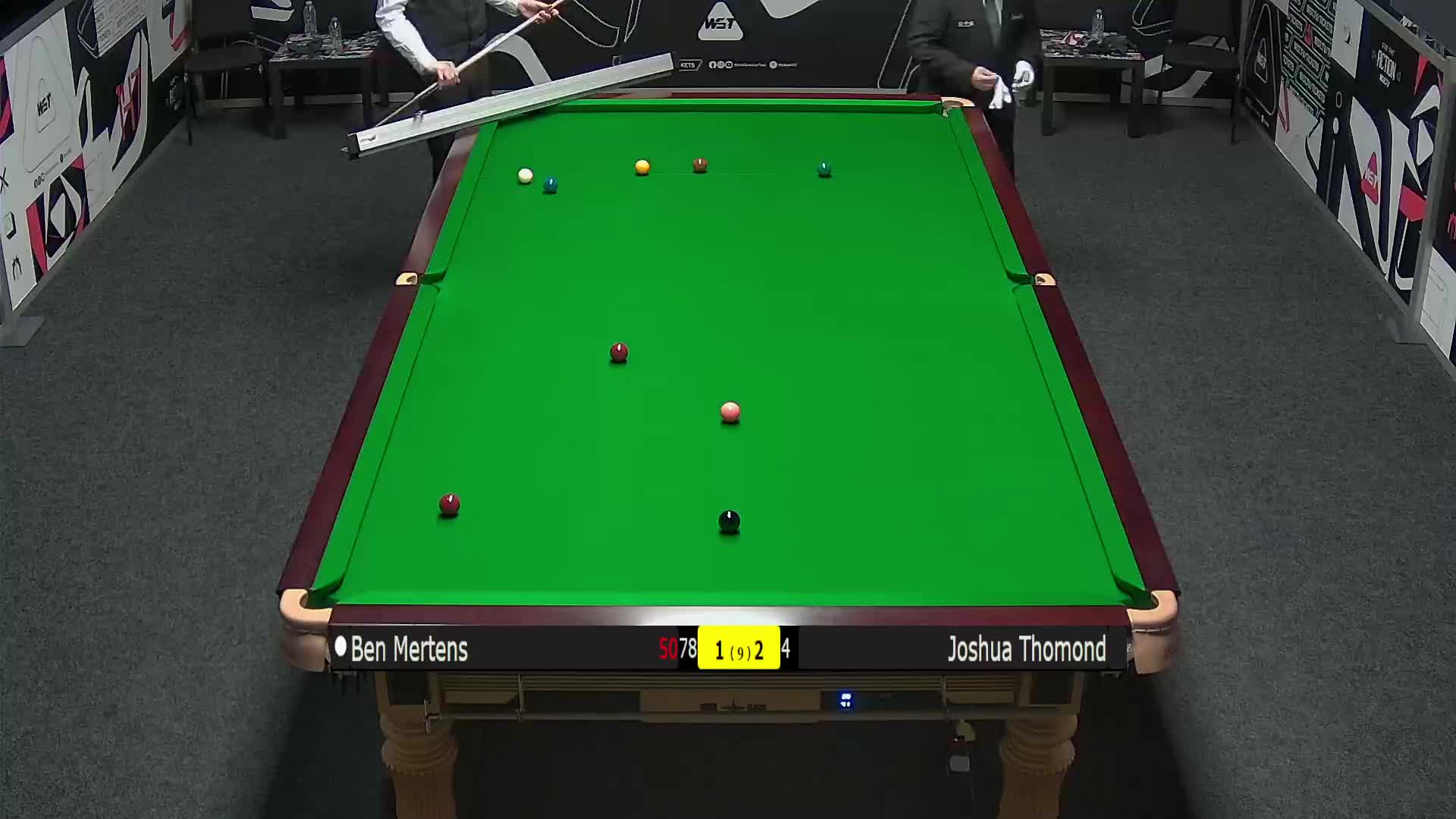 本·米尔滕斯VS约书亚·索蒙德 2025斯诺克德国大师赛资格赛   清流