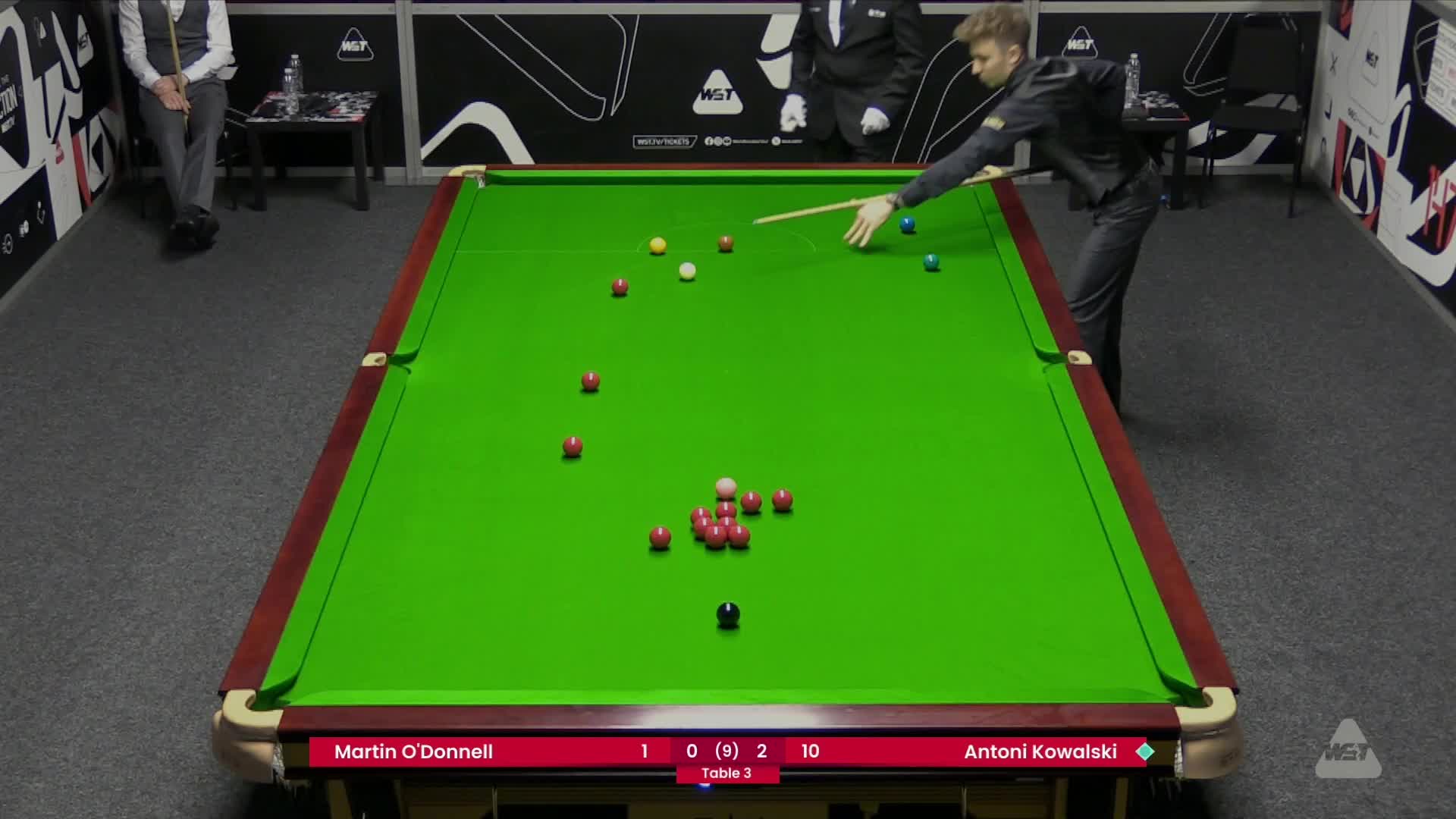 马丁·奥唐奈VS安东尼·科瓦斯基 2025斯诺克德国大师赛资格赛  清流
