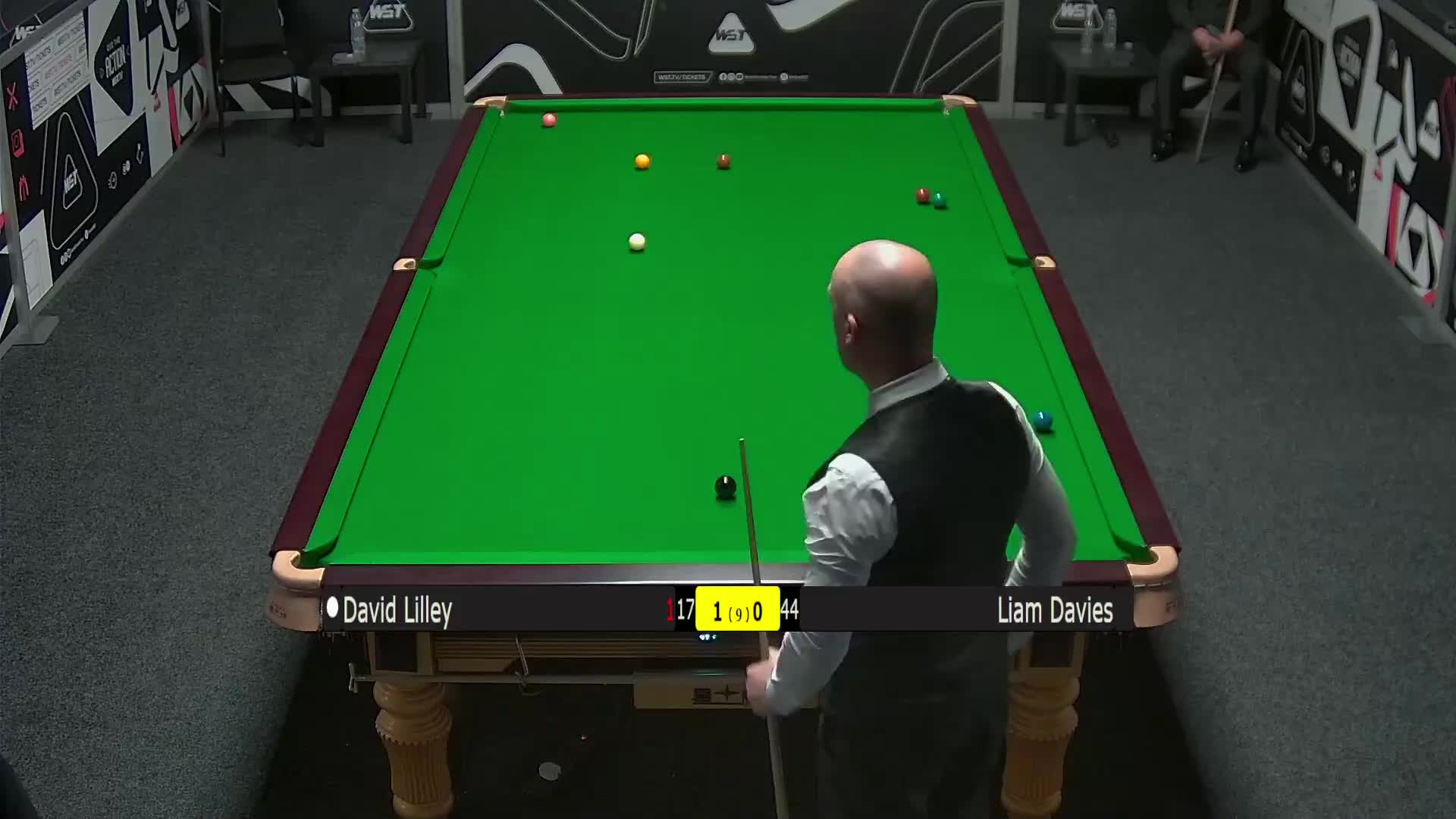 大卫·利利VS利亚姆·戴维斯 2025斯诺克德国大师赛资格赛  清流