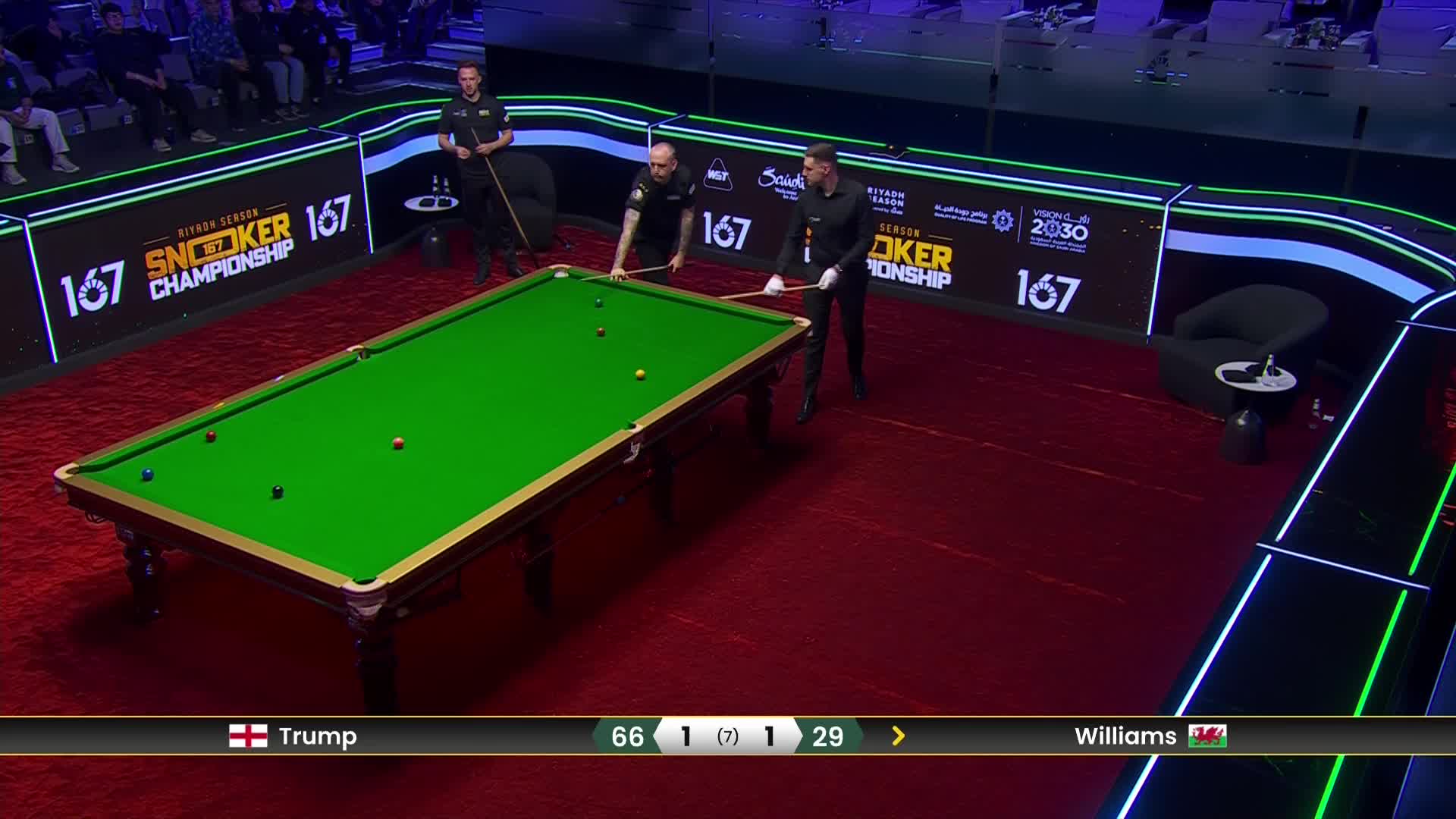 贾德·特鲁姆普VS马克·威廉姆斯 2024利雅得狂欢季斯诺克锦标赛 清流