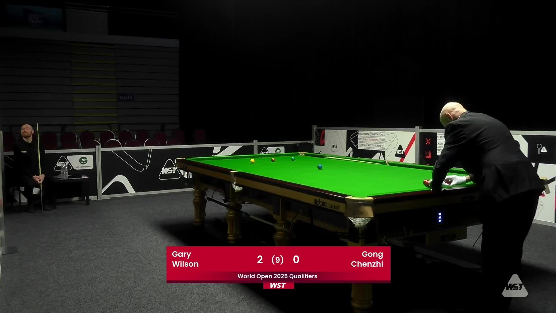 加里·威尔逊VS巩晨智 2025斯诺克世界公开赛资格赛  清流