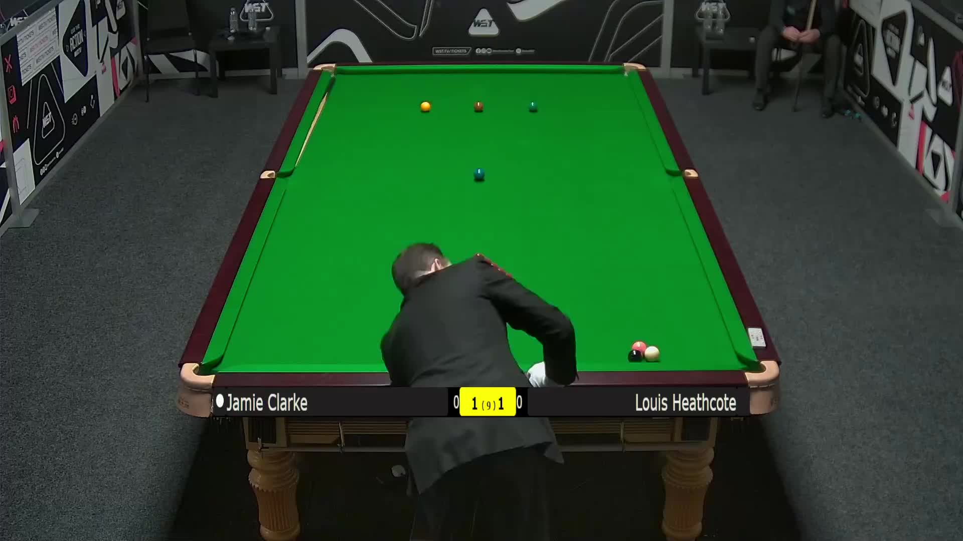詹姆·克拉克VS路易斯·西斯考特 2025斯诺克世界公开赛资格赛  清流