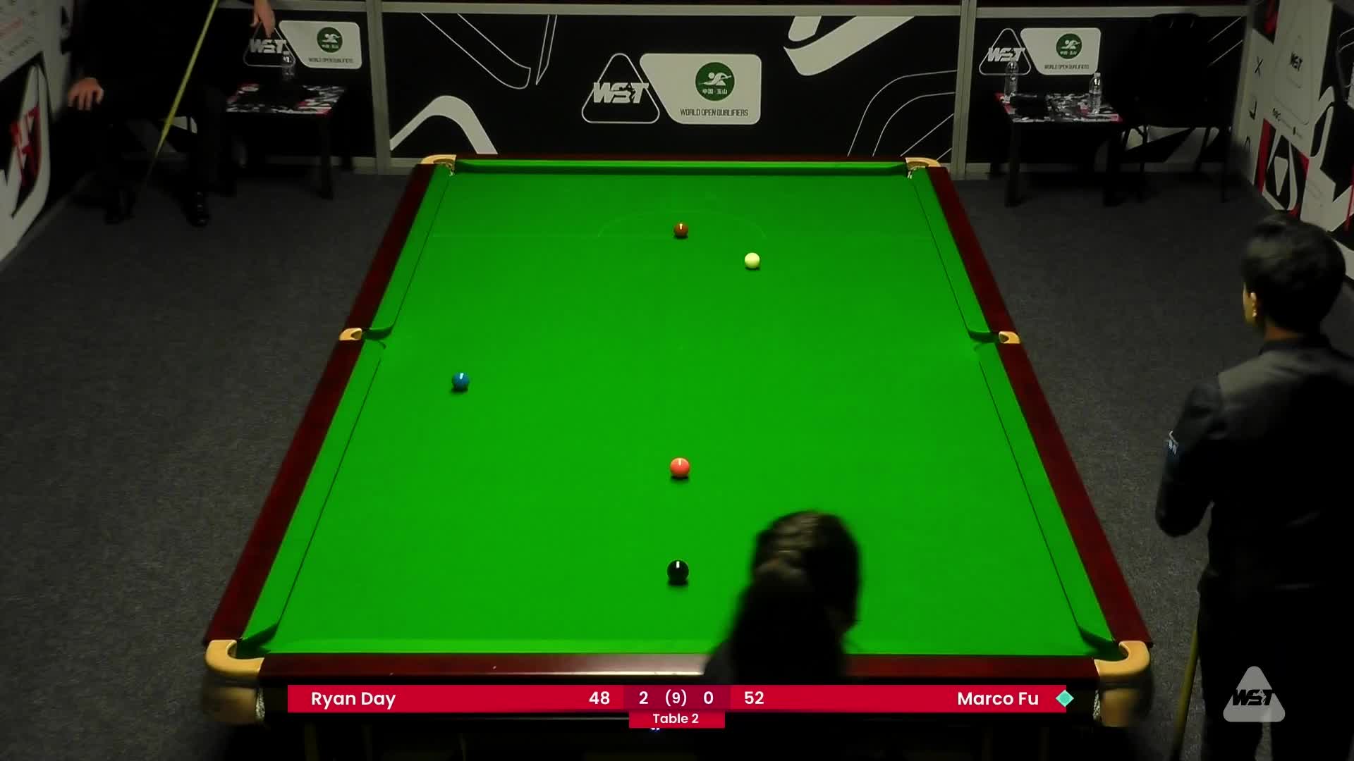 瑞恩·戴VS傅家俊 2025斯诺克世界公开赛资格赛  清流