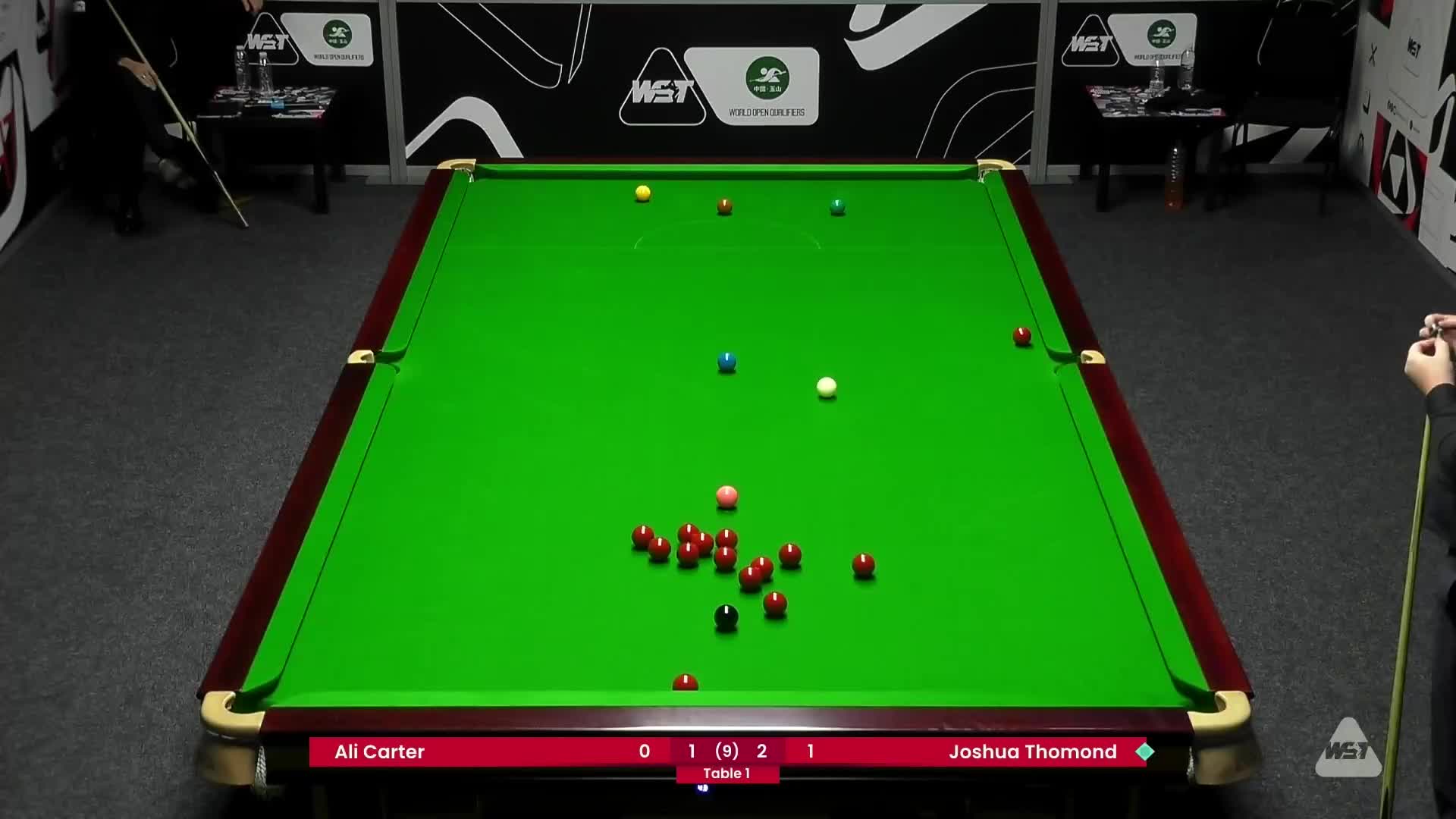阿里·卡特VS安德鲁·帕吉特 2025斯诺克世界公开赛资格赛  清流