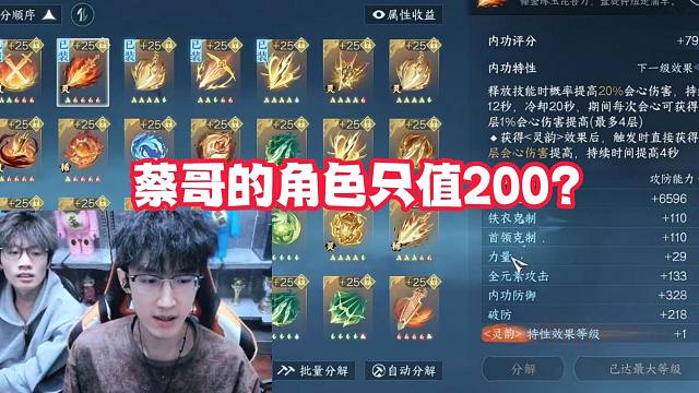 蔡哥的角色只值200？