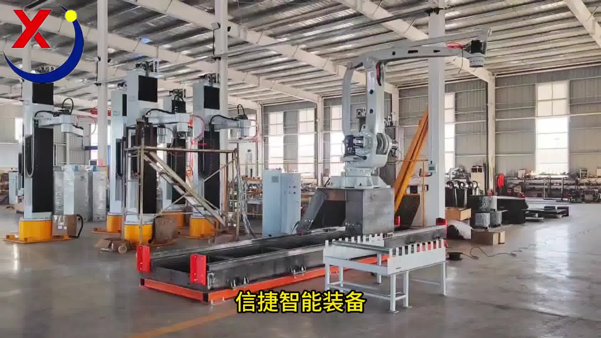 高栏平板大小车可装，减少货物损坏或安全事故，全自动滑轨式装车机码垛机