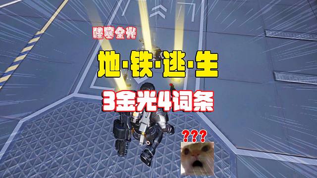 灰鹰Z爆笑地铁逃生，3大金光4个词条，这把爆率太高了！