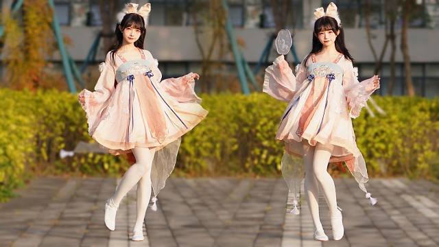 看！香香软软的小白兔在阳光下起舞啦~❤️寄明月❤️