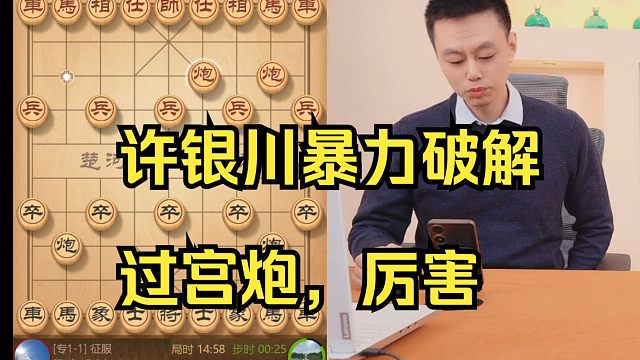 许银川暴力破解过宫炮，31回合结束战斗