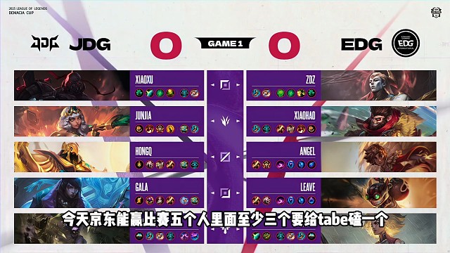 tabe还是强啊，谁能想到JDG进半决了！
