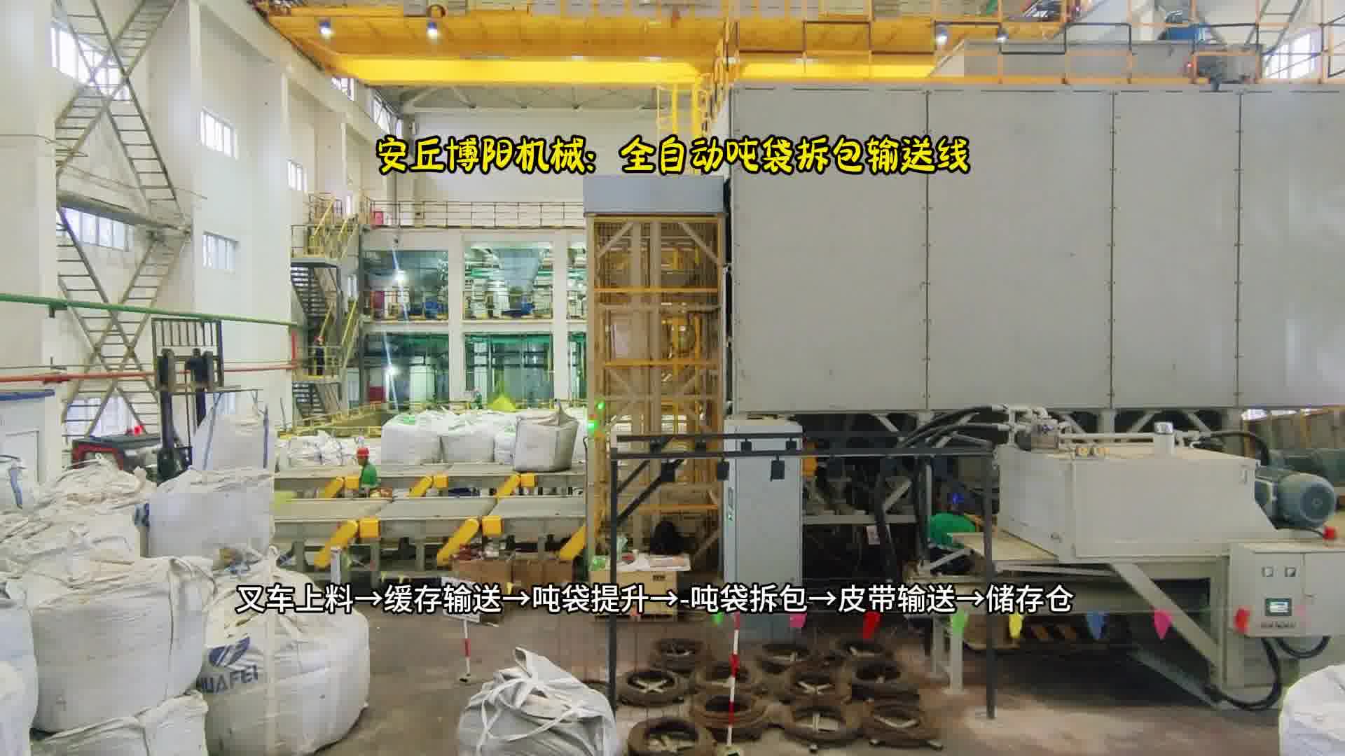 甘肃粗硫酸镍侧切式吨袋拆包机  安丘博阳机械全自动破包破包机供应