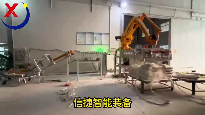 再过五六年还有多少年轻人愿意干这种又脏又累的活，建材码垛机器人