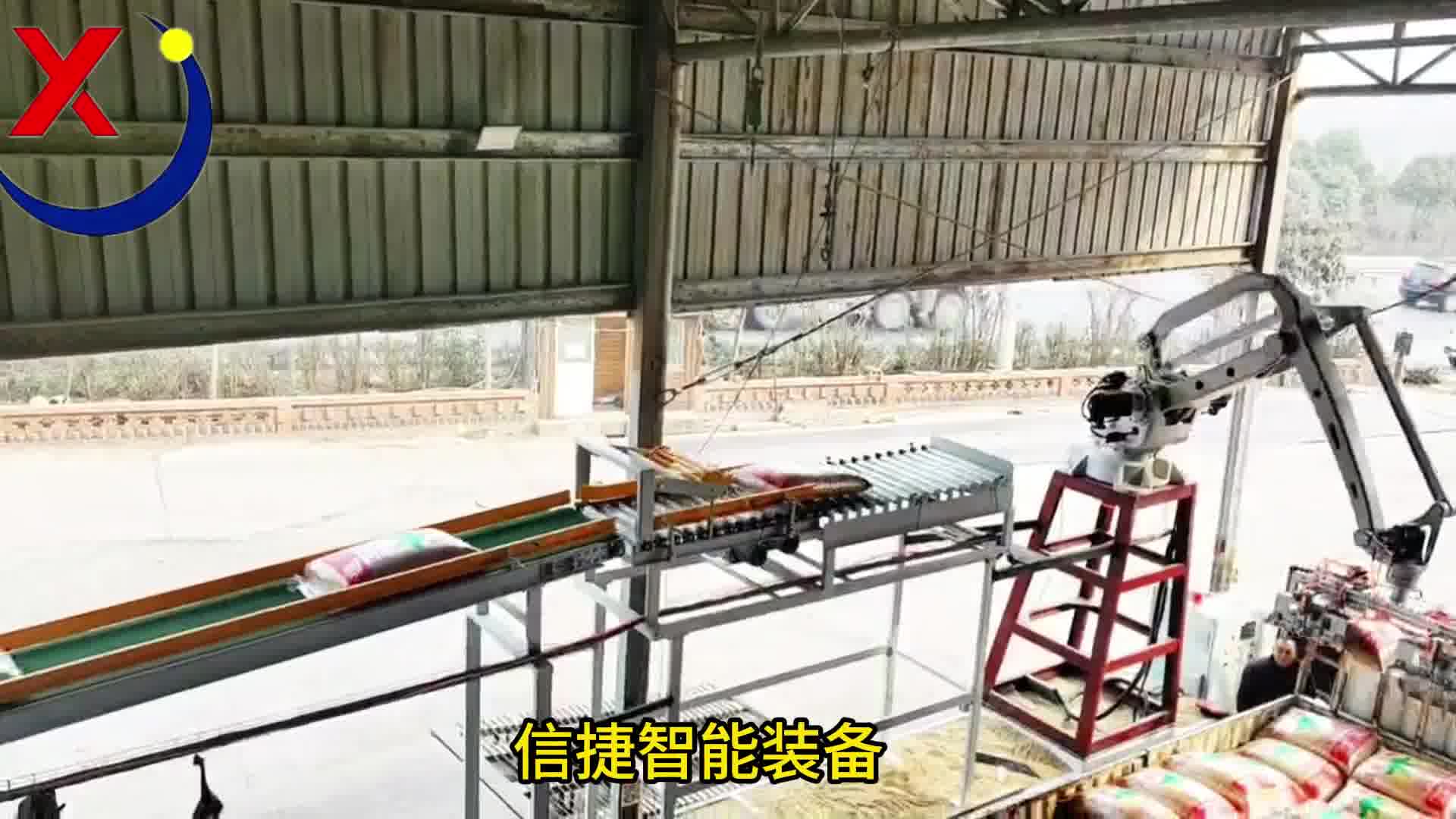为什么要用机器？工作太累没人愿意干，全自动装车机器人湖北粮食行业码垛