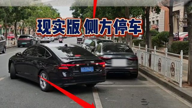 现实版侧方位停车(左倒库)，就这么简单一看就会