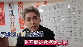 72小時(shí)團(tuán)播流水總結(jié)，張開朗被數(shù)據(jù)給震憾！
