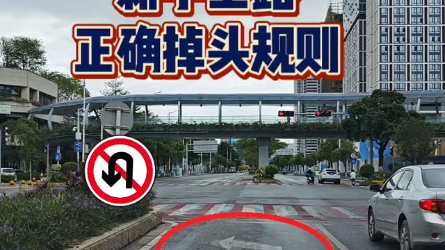 新手上路注意，左转车道、正确掉头规则要明白！