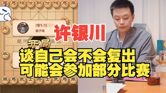 许银川谈自己复出：可能会参加部分比赛