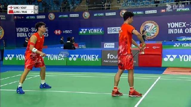 男双1/8赛本·莱恩文迪15-2122-24梁伟铿(2)王昶梁王组合击败英国组合本·莱恩/文迪，挺进