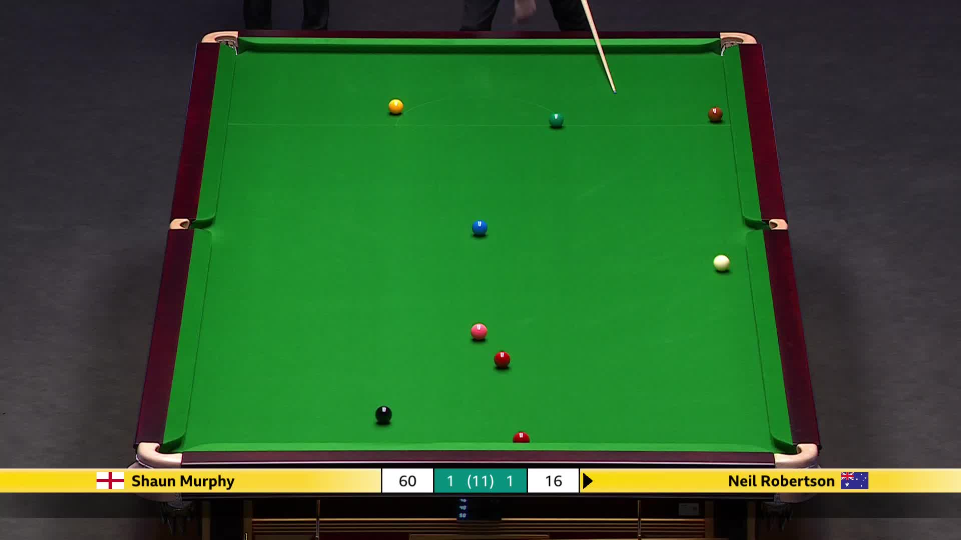 尼尔·罗伯逊VS肖恩·墨菲 2025斯诺克大师赛 清流