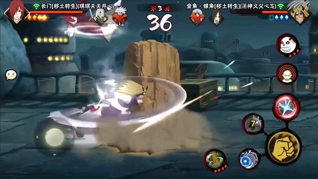 火影忍者手游，游戏视频。3