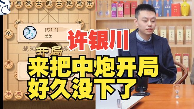 许银川：来把中炮开局吧，好久没下了