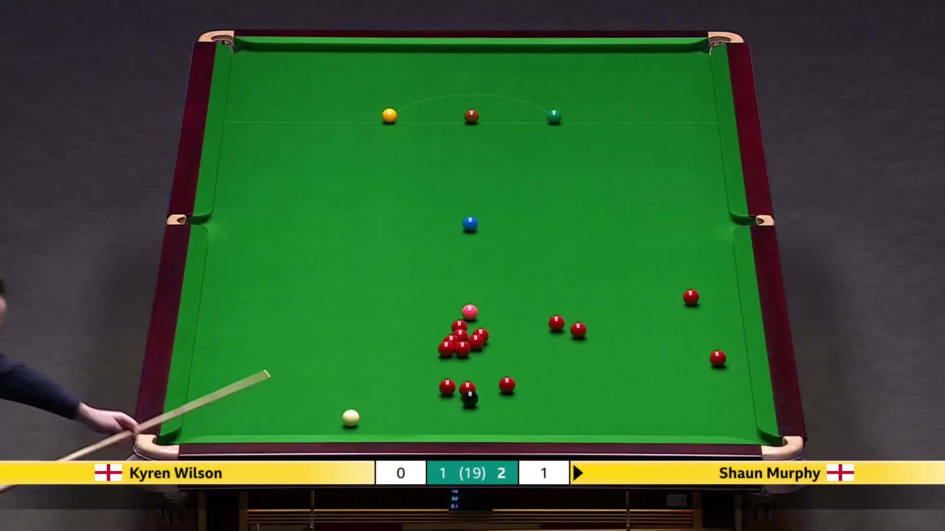 肖恩·墨菲VS凯伦·威尔逊 2025斯诺克大师赛  第一阶段 清流