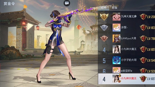 赏金令排名第四名