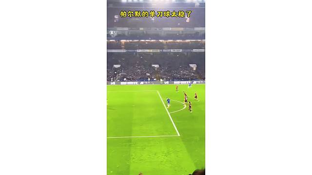 帕尔默的单刀球太稳了，面对门将冷静推射