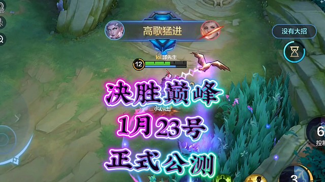 决胜巅峰1月23号公测