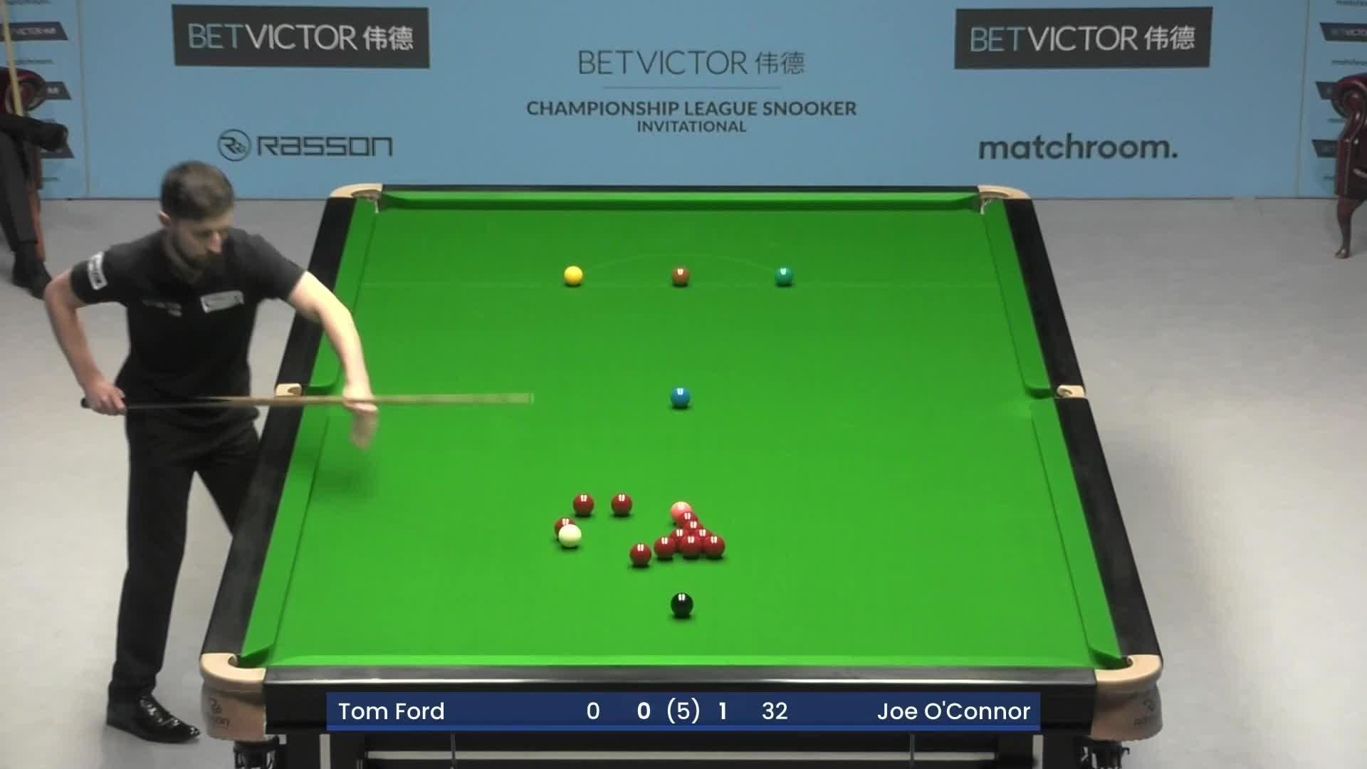 汤姆·福德vs乔·奥康纳 2025冠军联赛邀请赛 清流