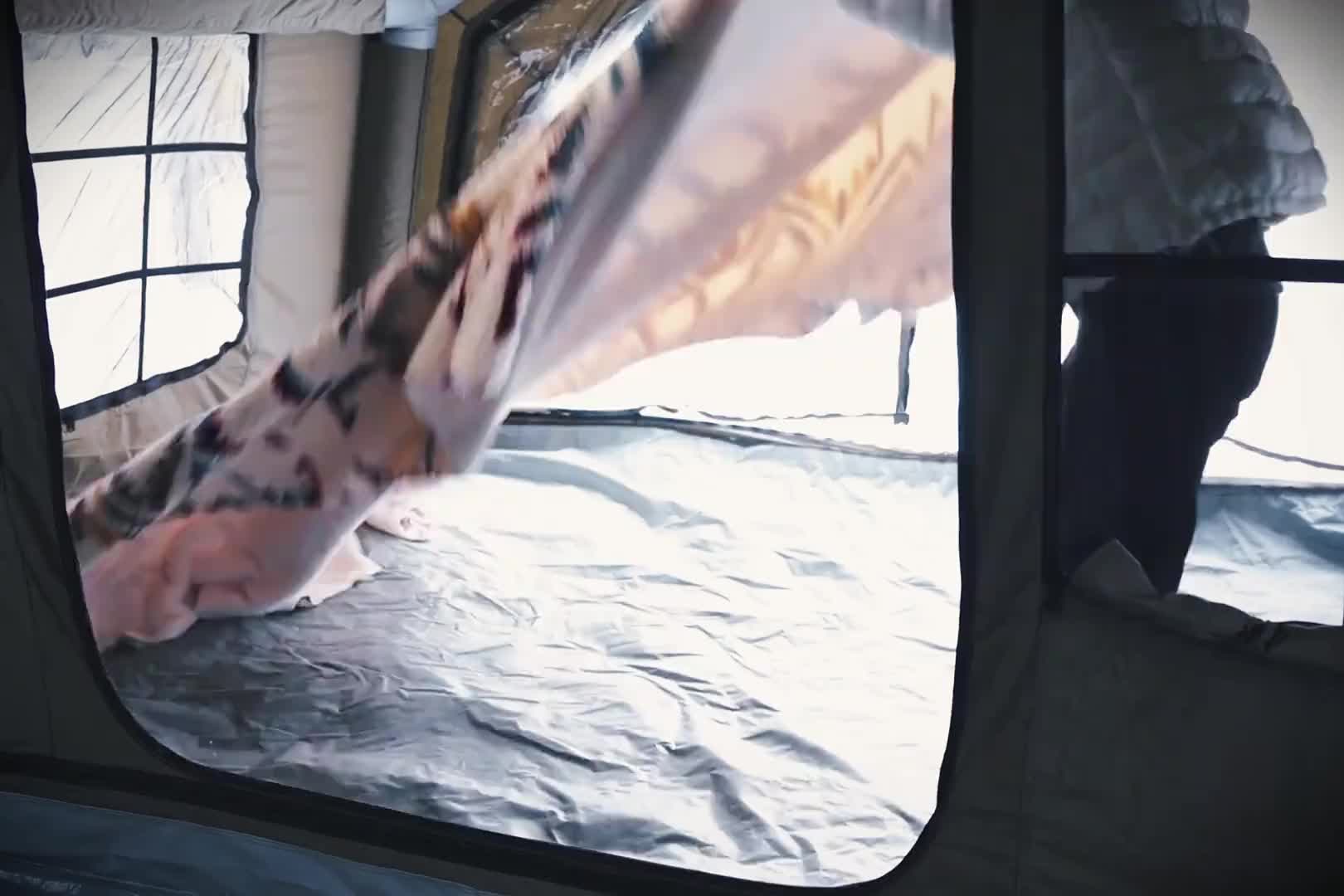 第1集：雪地森林中搭建帐篷，度过寒冷的冬天，惬意享受户外生活