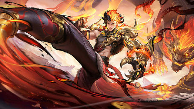 小胖裴擒虎FMVP皮肤上线啦，这皮肤帅的嘞~发色超级酷炫啊！​​​