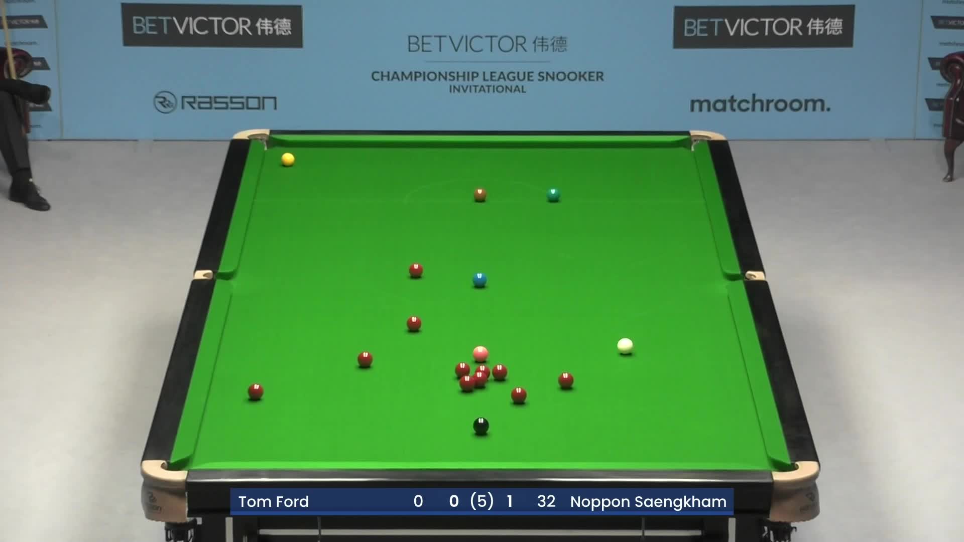 汤姆·福德vs诺鹏·桑坎姆 2025冠军联赛邀请赛 清流