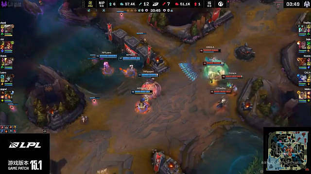 Doinb复出首秀,iG对阵NIP焦点大战双方打平​​​