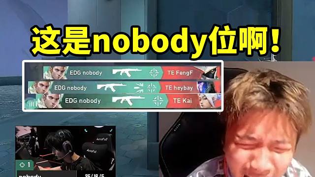 蛋总看nobody决胜局单人守点直接杀死比赛当场懵逼：王哥你疯了啊！