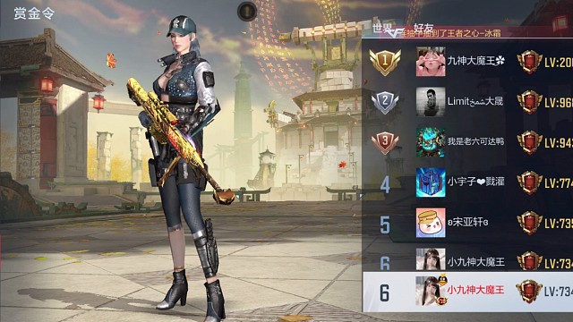 赏金令等级最新排名