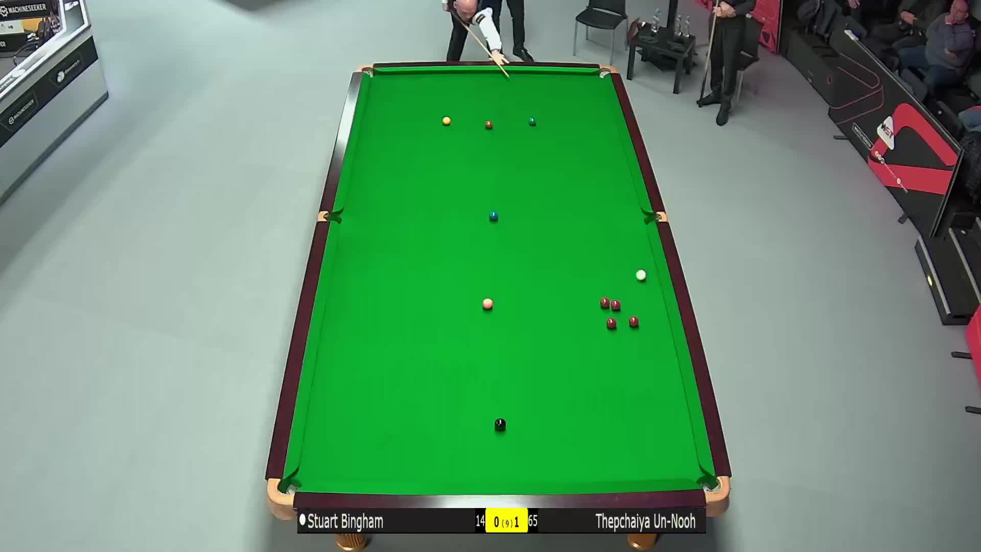 斯图尔特·宾汉姆VS塔猜亚·乌诺 2025斯诺克德国大师赛 清流