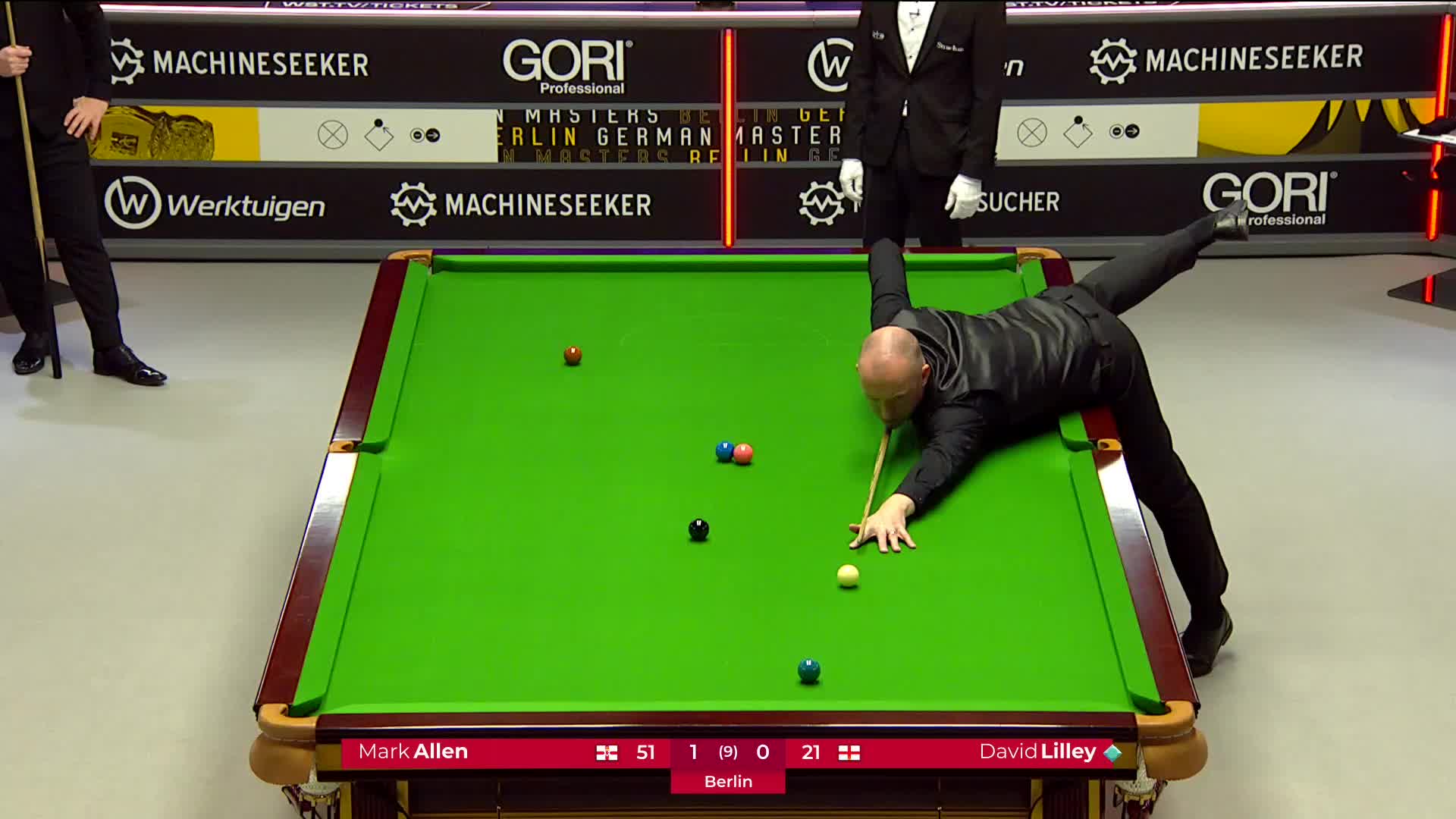 马克·艾伦VS大卫·利利 2025斯诺克德国大师赛 清流