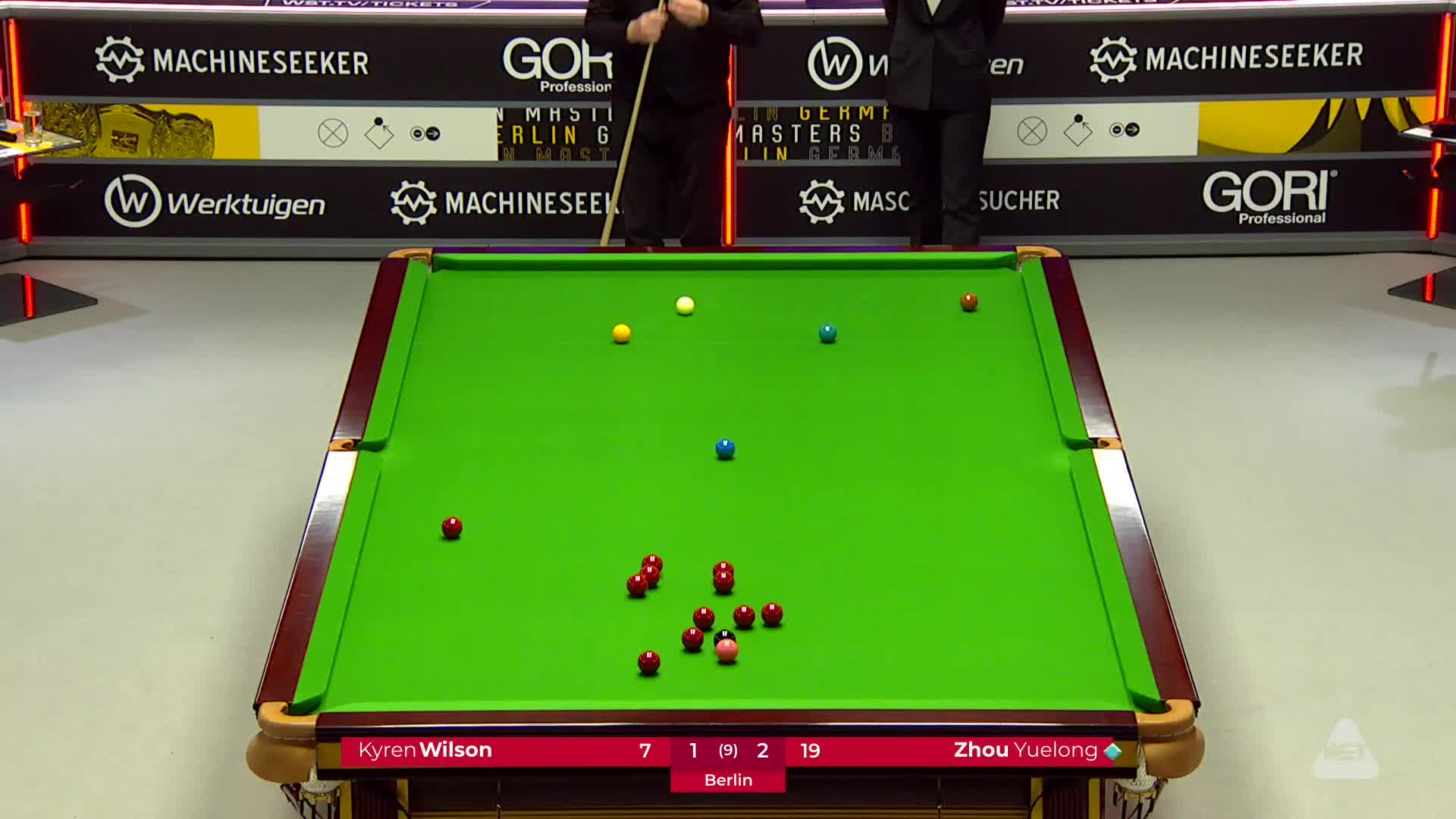 周跃龙VS凯伦·威尔逊 2025斯诺克德国大师赛 清流