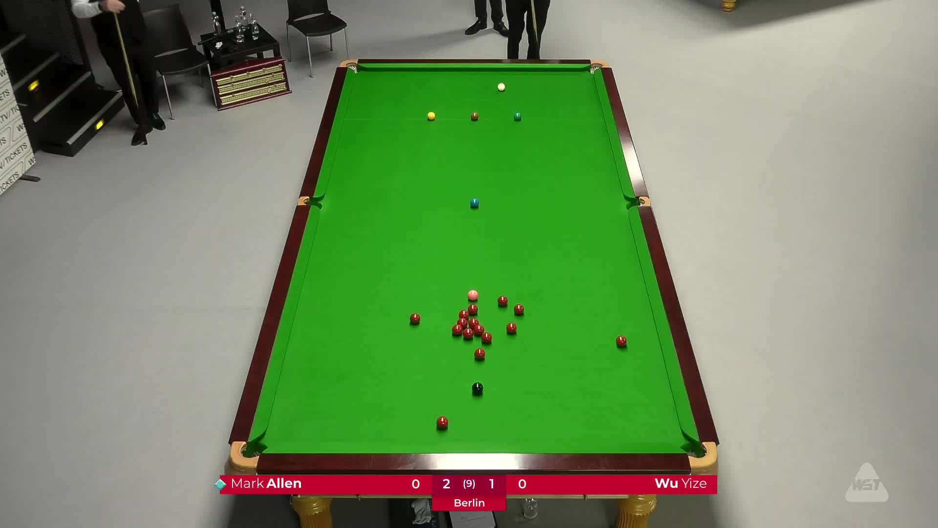 马克·艾伦VS吴宜泽2025斯诺克德国大师赛 清流
